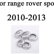 HERBEN 5pcs/Set Chrome Volume and Air Conditioning Knobs Trim for Land Rover Discovery 4 LR4 Car Accessory and Parts