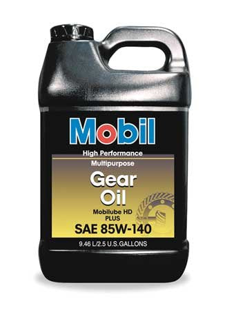 Mobilube HD Plus 85w140, Gear Oil, 2.5 gal.