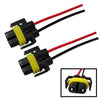iJDMTOY (2) H11 H8 880 881 Female Adapter Wiring Harness Sockets Wire Compatible With Headlights or Fog Lights
