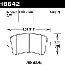 Hawk Performance HB642F.658 HPS Performance Ceramic Brake Pad