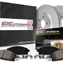 Power Stop CRK7355 Coated Rotor and Ceramic Brake Pads-Front