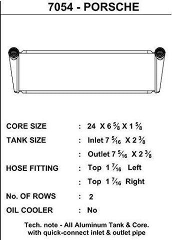 CSF 7054 Center Radiator