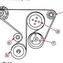 Serpentine BELT, fits MerCruiser V6 V8 Alpha Bravo, replaces 57-865615-003 57-865615Q03