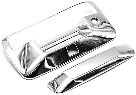 eLoveQ Polished Chrome Tailgate Door Handle Cover for 2014-2018 Chevrolet Silverado/GMC Sierra 1500 2500HD 3500HD W/Camera Hole