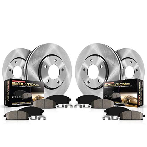 Power Stop KOE6307 Autospecialty Front and Rear Replacement Brake Kit-OE Brake Rotors & Ceramic Brake Pads