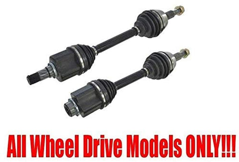 Front Left and Right Cv Shaft Axles All Wheel Drive for Nissan Murano 09-14 / PLEASE STOP LOOK CHECK YOUR INFO AWD 4x4 All Wheel Drive Models Only