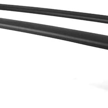 Free-Motor802 Compatible with 2017-2018 Mazda CX-5 Cross Bars, Unpainted Black Aluminum & Rubber Factory Style Top Roof Rack Crossbars
