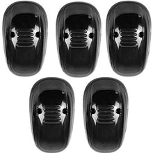 5pcs Black Smoked Lens Amber LED Cab Roof Marker Lights, KOMAS Roof Top Lamp Clearance Running Light Replacement for Truck SUV 1999-2002 Dodge Ram 1500 2500 3500 4500 (Black Smoked Lens& Amber LED)