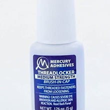 Mercury Adhesives Brush-in-Cap Threadlocker 5 grams