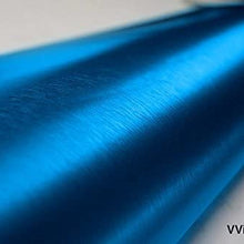 VViViD Metallic Blue Brushed Metal Vinyl Wrap Roll XPO Air Release Technology (6ft x 5ft (Hood, Roof or Trunk Wrap Kit))