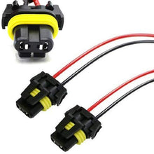 iJDMTOY (2) 900-Series 9005 9006 Female Adapter Wiring Harness Sockets Wire For Headlights Fog Lights