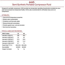 SEMI-SYNTHETIC PORTABLE COMPRESSOR FLUID 55 GALLONS