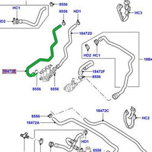 Genuine LAND ROVER HEATER WATER HOSE RANGE ROVER 03-05 NEW PCH001061