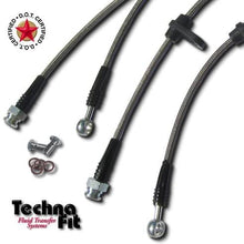 Techna-Fit Brake Line Kit for 1999-2000 HONDA CIVIC SI (4) - HN-1500CL (Clear)