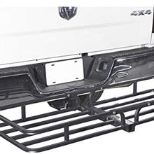 Ultra-Tow Ironton Steel Hitch Cargo Carrier - 500-Lb. Capacity, Black, 53.5in. x 19.5in. x 5in.