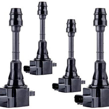 ECCPP Ignition Coil Pack Set of 4 Compatible with Nissa-n Sentra Altima X-Trail 2002-2006 Replacement for UF350 5C1395 for Travel, Transportation and Repair