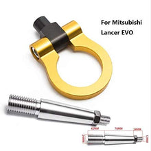 Epman Racing CNC Billet Aluminum Front/Rear Japan Car Tow Ring Hook Kit for Mitsubishi Lancer EVO TR-RTHLPH006 (Sliver1)