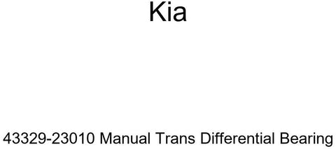 Kia 43329-23010 Manual Trans Differential Bearing