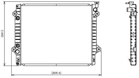 Denso 221-3139 Radiator