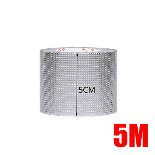 5M Waterproof Adhesive Tape Butyl Seal Aluminum Foil Strong Magic Repair Tape (5cm5m) (5cm*5m)