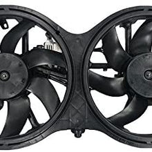 Rareelectrical NEW DUAL RADIATOR AND CONDENSER FAN COMPATIBLE WITH INFINITI QX60 2014-2016 214813JA0E