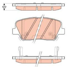 TRW TPC1432 Black Premium Ceramic Rear Disc Brake Pad Set