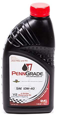 PennGrade Motor Oil 71565 10w40 Motorcycle Oil1 Qt, 32. Fluid_Ounces