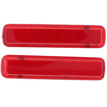 NewYall Pack of 2 Rear Left Driver and Right Passenger Side Door Red Reflector Panel