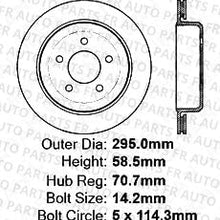 (Front+Rear Kit)(High-End) 4 Cross-Drilled Disc Brake Rotors + 8 Ceramic Pads(Fits:- Ford Mercury)(5lug)