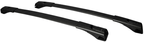 Cross Bars Compatible With 2013-2016 TOYOTA RAV4, Factory Style Black Roof Top Bar Luggage Carrier by IKON MOTORSPORTS, 2014 2015