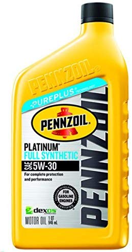 Pennzoil Platinum Full Synthetic Motor Oil 5W-30, 1 Quart - Pack of 1