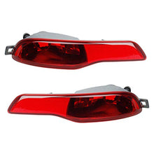 HERCOO Rear Bumper Reflector Driver Passenger Side Light Lamp Lens Cover Compatible with Jeep Cherokees 2014 2015 2016 2017 2018