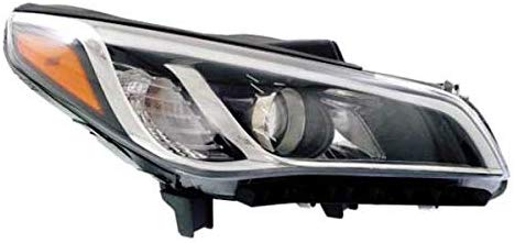 Partomotive For 15-17 Sonata Front Headlight Headlamp Halogen Head Light w/Bulb Right Side