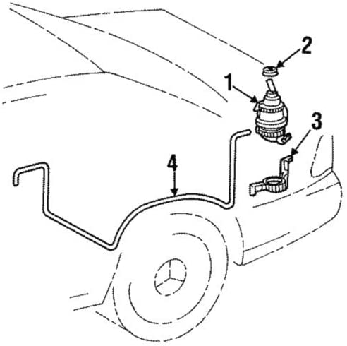 MERCEDES-BENZ 0001581435 GENUINE OEM PIPE