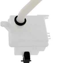 Washer Reservoir Windshield Expansion Tank w/Washer Pump, Filler Neck, Cap, and Fluid Level Sensor Port compatible with Vehicles w/Rear Wiper