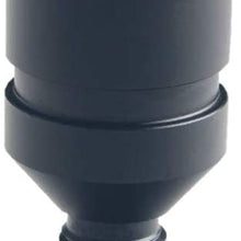 DEWHEL Custom Aluminum Universal Shift knob Shifter Adapter for Non Threaded Shifters BMW Mini M12X1.25 (Black)