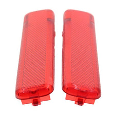 AUTOKAY 15183155 15183156 Pack of 2 Rear Left Driver and Right Passenger Side Door Red Reflector Panel Fits for Chevrolet