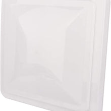 AUTOMUTO White 631907078634 VL200-W Universal Trailer, Camper Roof Vent Lid Cover RV, Motorhome Vent Cover 14 x 14