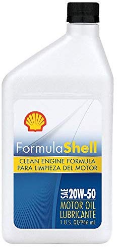 Formula Shell 550024067 - Motor Oil 1 qt. 20W-50 Conventional Pack of 5