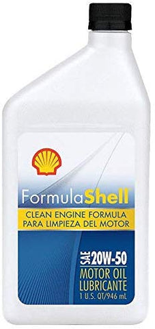 Formula Shell 550024067 - Motor Oil 1 qt. 20W-50 Conventional Pack of 5