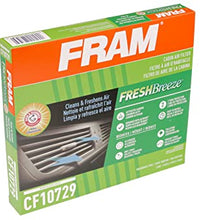 Fram Fresh Breeze - Filtro de aire de cabina con bicarbonato de sodio Arm & Hammer, CF10729 para vehículos seleccionados Chrysler, Dodge y Jeep