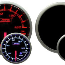 Oil Pressure Gauge-60mm with Peak and Warning Electrical Amber/white Premium Series 60mm (2 3/8")