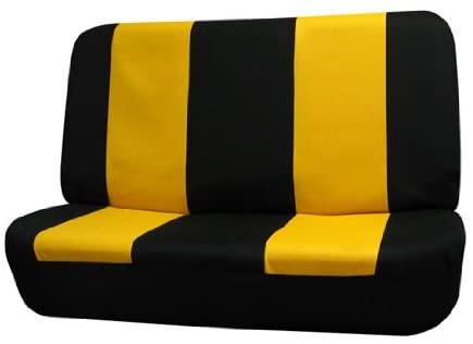 FH Group FH1006 Multi-Functional Beach, Fitness Towel Car Seat Cover (Black) Front Set - Universal Fit for Cars, Trucks &SUVs