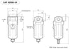 PneumaticPlus SAF4000M-N04BD Compressed Air Particualte Filter 1/2