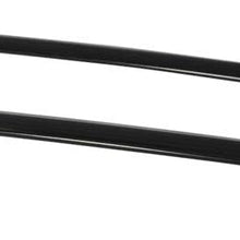 Cross Bars Compatible With 2008-2013 TOYOTA HIGHLANDER, Factory Style Aluminum Black Roof Top Bar Luggage Carrier by IKON MOTORSPORTS, 2009 2010 2011 2012
