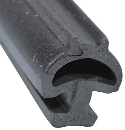 Steele Rubber Products Service Vehicle Compartment Door Seal - Roll up Door Bottom Rail Seal Half Round with tabs - Sold and Priced by The Foot 70-2085-477