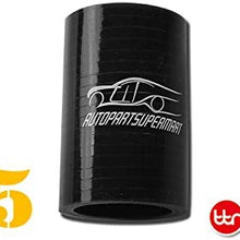 4ply Silicone Straight Coupler Turbo Hose Coupling 55mm 2.15" Black AUSC55BK