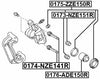 Bushing Dust Boot Rear Febest 0173-Nze151R Oem 47875-12150