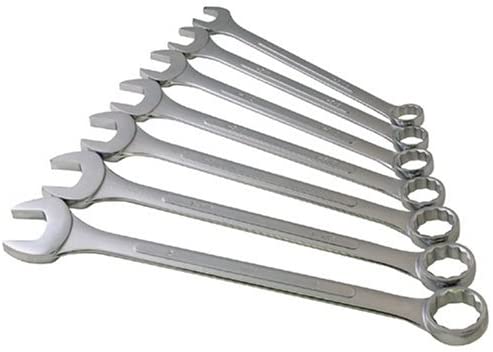 Sunex 9707A Jumbo Fractional Combination Wrench Set, 7Piece (Includes Roll-Case)