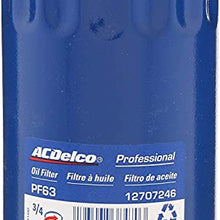 ACDelco PF63E filtro de aceite profesional para motor, Paquete de 1